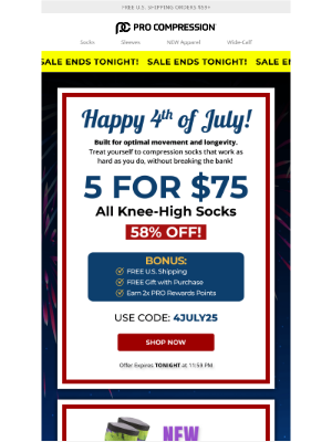 PRO Compression - 5 For $75 won’t last much longer ⌛️