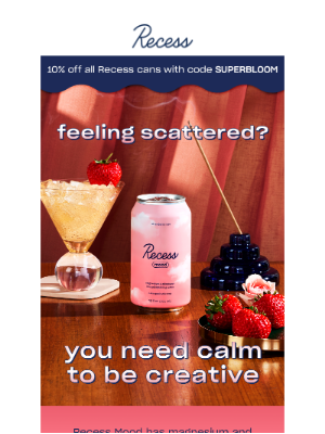 Recess - calm fuels creativity
