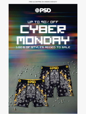 PSD Underwear - Cyber Monday starts early