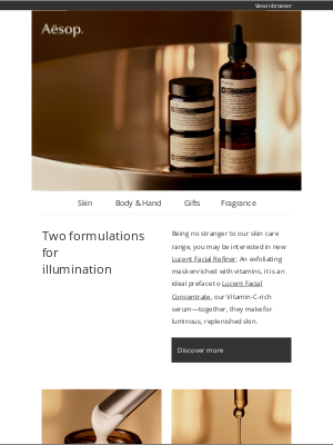 Aesop - Introducing Lucent Facial Refiner