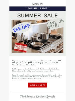 Made In Cookware - Save up to $326 on Sets ⏰⏰