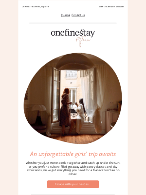 onefinestay - Plan your next girls' getaway 👯‍♀️