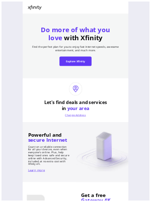 Xfinity - Thanks for your interest in Xfinity!