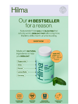 Hilma - bloated? we've got you covered