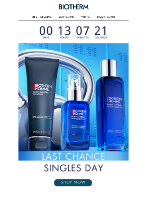 Biotherm - LAST CHANCE to shop our singles day sale