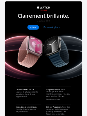 Apple (France) - Découvrez l’Apple Watch Series 9 et l’Apple Watch Ultra 2.