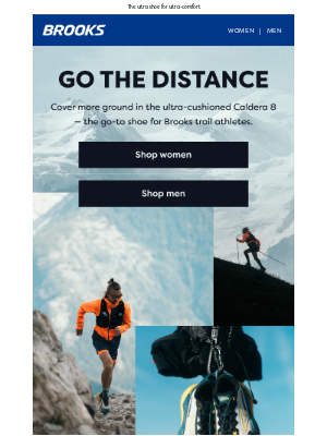 Brooks Running (United Kingdom) - Go the distance in the Caldera 8