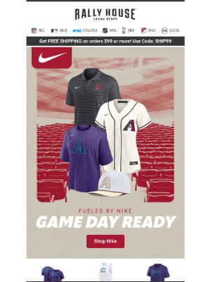 Rally House - Nike Diamondbacks Styles You’ll Want in Your Lineup 🔥