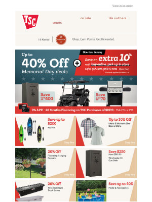 Tractor Supply Company - Red, White & BIG Savings — Save an EXTRA 10% when you buy online & pick up in store on select items!