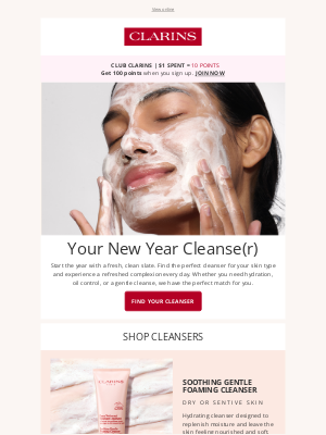 Clarins (Canada) - New Year, New Cleanser, New Glow 🧴🌟