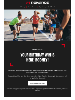Under Armour - Your birthday perk is here! 🎉