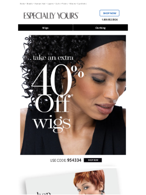 Especially Yours - ATTN: 40% OFF Wigs – 2 Days Only!