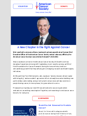 American Cancer Society - September News You Can Use