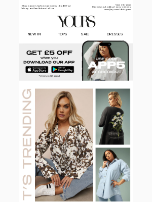 Yours Clothing - Peter, It’s TRENDING