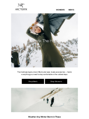 Arc’teryx - Snag Our Warmest Gear