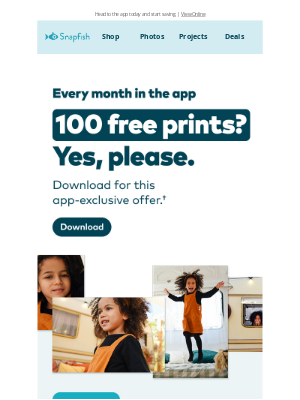 Snapfish - 🎊 100 FREE prints for you—plus a surprise email-exclusive offer