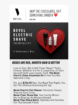 BEVEL - A Valentine's Day Win: The Bevel Electric Shave Essentials Kit