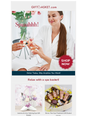 Gift Basket - Relax This Summer With Our Spa Baskets