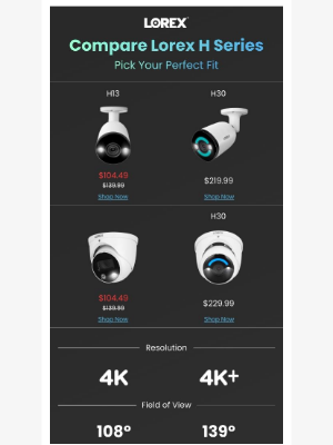 Lorex Technology - Compare Lorex H Series — Pick Your Perfect Fit