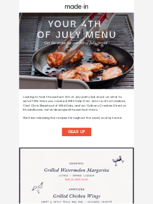 Made In Cookware - We Made You a 4th of July Menu