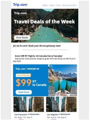 Exclusive Travel Deals of the Week