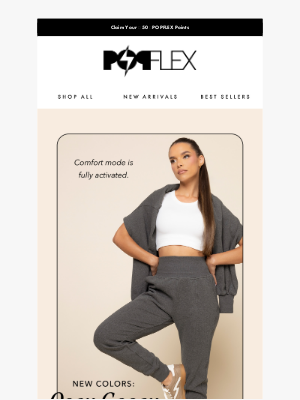 POPFLEX - BACK NOW: Ooey Gooey Joggers 🧈