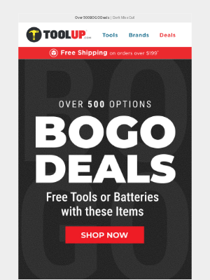 BOGO Alert: Free Tools or Batteries with Your Purchase!