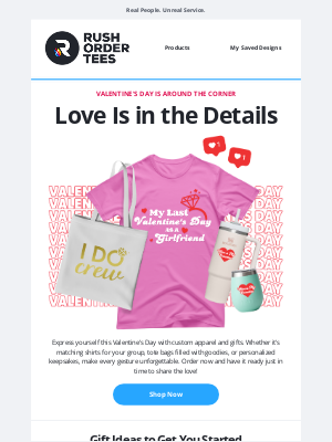 RushOrderTees - Celebrate Love with Custom Valentine’s Day Gear