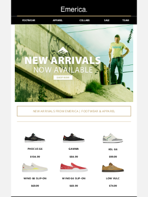Emerica - New Emerica Arrivals Are In | Shop Now!
