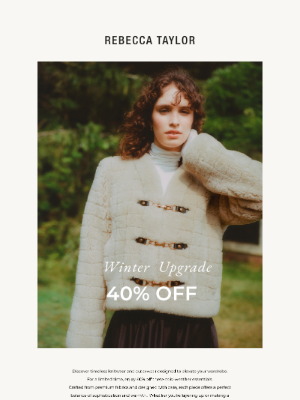 Rebecca Taylor - Sale 40% Off Cozy Knits and Outerwear