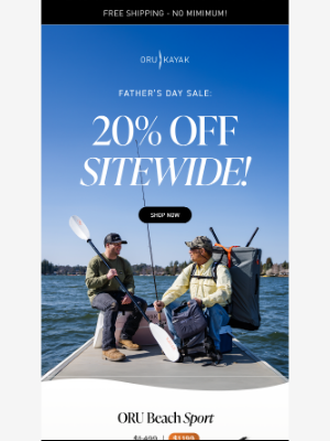 Oru Kayak - Father's Day Sale Starts NOW 📣