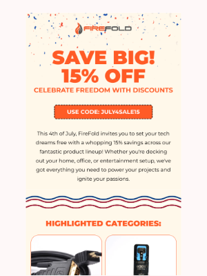 FireFold - 4th of July bonanza: Save big across all categories