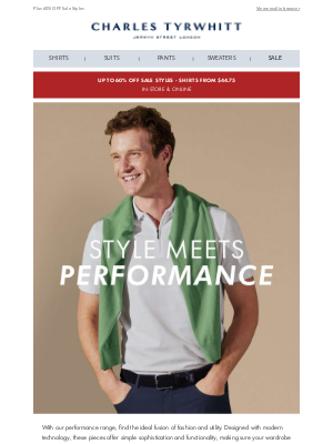 Charles Tyrwhitt - Gear Up: Performance Clothing That Delivers