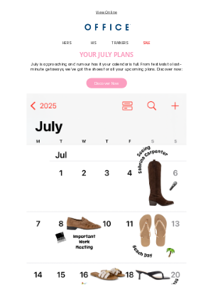 Calendar invite: Your July plans 💌