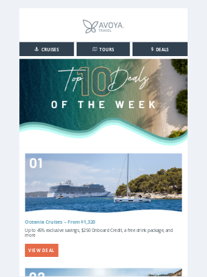 Our Top 10 Vacation Deals of the Week