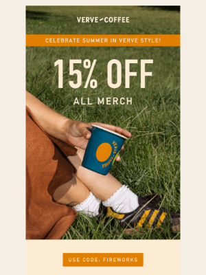 Verve Coffee Roasters - Gear up for good times—15% OFF now 🎉
