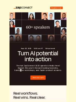 Zapier - ZapConnect 2025: Explore the full agenda 👀