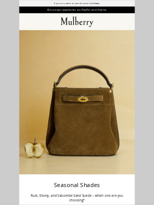 Mulberry - New in: autumnal hues