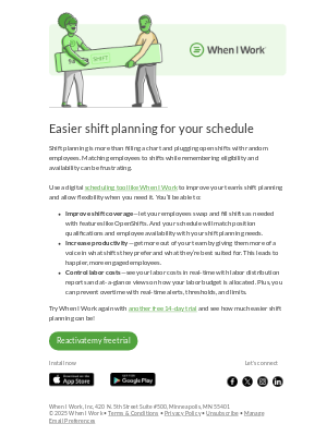 When I Work - Shift planning made easy