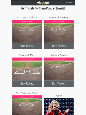viagogo - St. Louis Cardinals, New York Yankees, New York Mets...