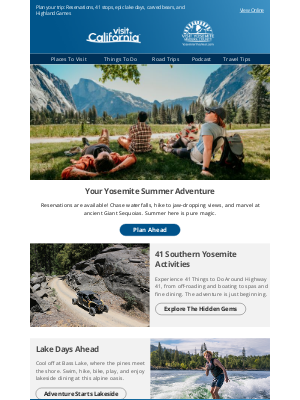 Visit California - Adventure Awaits in Southern Yosemite