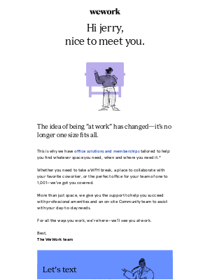 WeWork - Welcome to WeWork!
