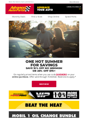 Advance Auto Parts - Crank Up the Cool—Take Up to 20% Off