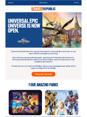 Travel Republic (United Kingdom) - Introducing Universal Epic Universe 🎢