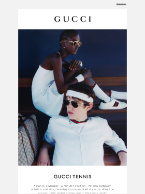 Stepping onto the court with Gucci Tennis