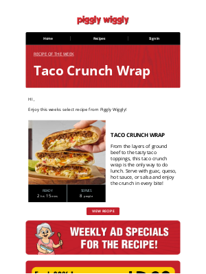 Piggly Wiggly - Recipe of the Week from Piggly Wiggly.