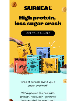 Surreal (United Kingdom) - More protein. Less sugar crash.