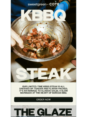 sweetgreen - KBBQ Steak is here