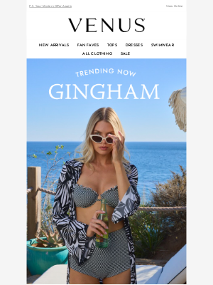 VENUS Swim & Fashion - Shop the Trend: Gingham Swim