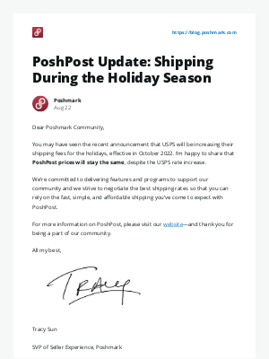 Poshmark - [New post] PoshPost Update: Shipping During the Holiday Season